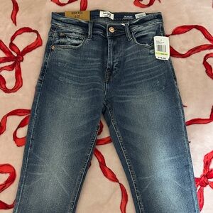 High-Rise Women’s  Blue Washed Jeans - Kensie Jeans High Rise Skinny